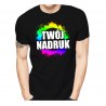 T-SHIRT MĘSKI NADRUK KOLOROWY
